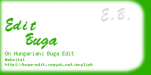 edit buga business card